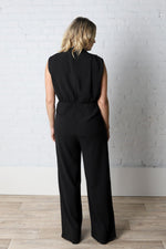 Layla Pleated Shoulder Jumpsuit