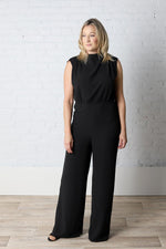 Layla Pleated Shoulder Jumpsuit