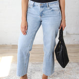 Leann Mid Rise Crop Dad Jean - Deference