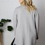 Lena Grey Sweater Jacket