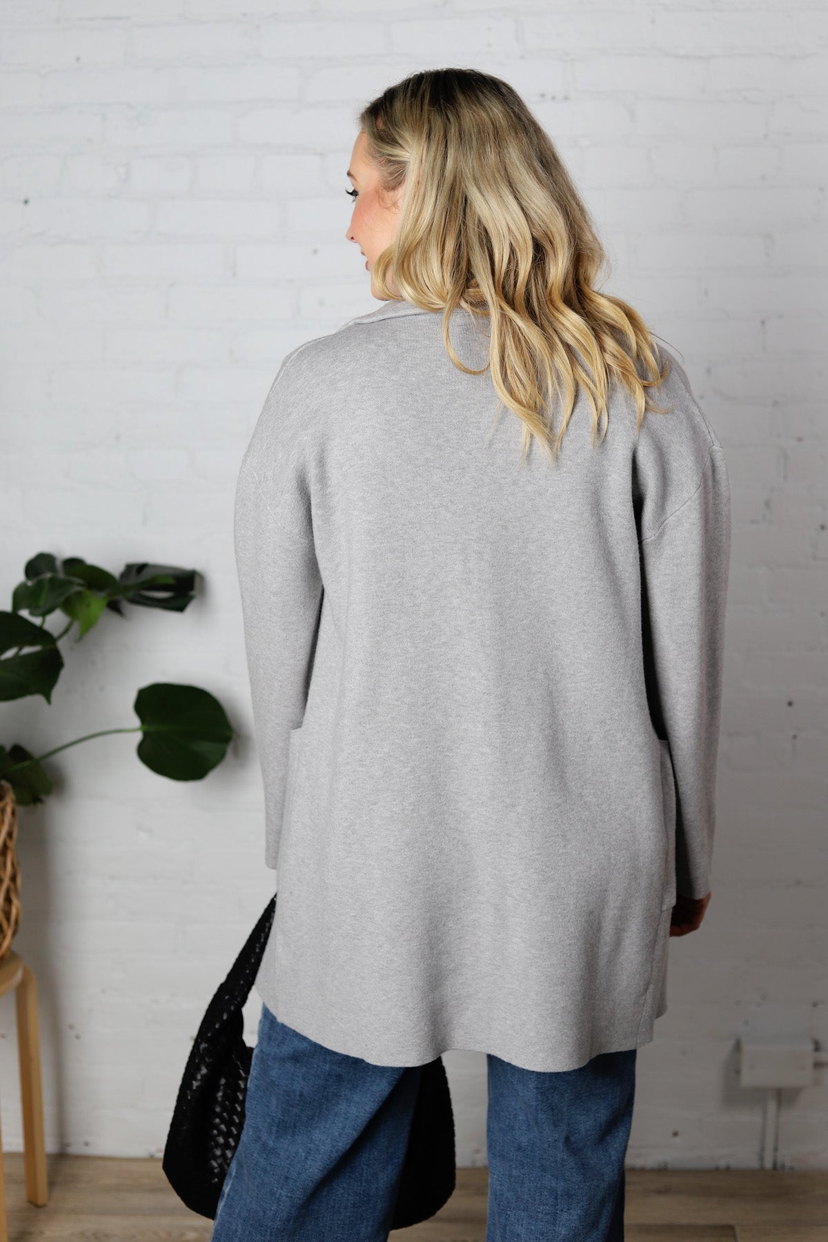 Lena Grey Sweater Jacket