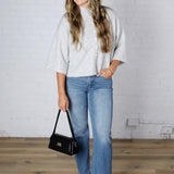Lennie Elbow Length Sweater Cardigan - Ivory Charcoal