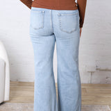 Lennon High Rise Crop Wide Leg Jeans