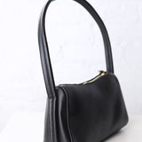 Leona Top Zip Baguette Shoulder Bag - Black