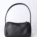 Leona Top Zip Baguette Shoulder Bag - Black