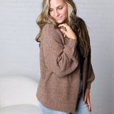 Lia Textured Popcorn Knit Open-Front Cardigan