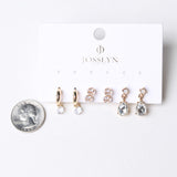 Libby Trio Gold-Tone Crystal Drop Earring Set - Gold