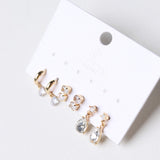 Libby Trio Gold-Tone Crystal Drop Earring Set - Gold
