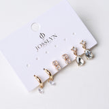 Libby Trio Gold-Tone Crystal Drop Earring Set - Gold