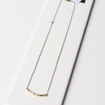 Lightly Hammered Tube Necklace