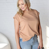 Lila Solid Short Sleeve - Latte