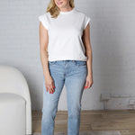 Lila Solid Short Sleeve - White