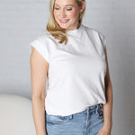 Lila Solid Short Sleeve - White