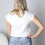 Lila Solid Short Sleeve - White