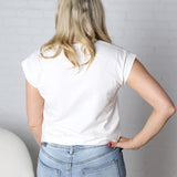 Lila Solid Short Sleeve - White
