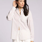 Liliana Shirt - White Pepper Stripe