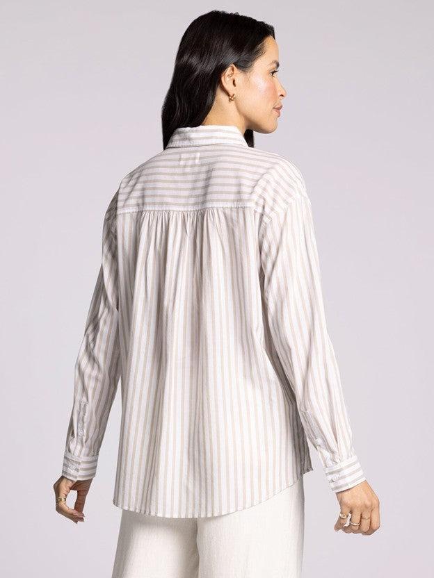 Liliana Shirt - White Pepper Stripe
