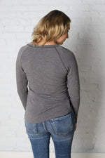 Linae Long Sleeve Jersey Top - Grey