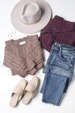 Lindyn Cappuccino Textured Sweater