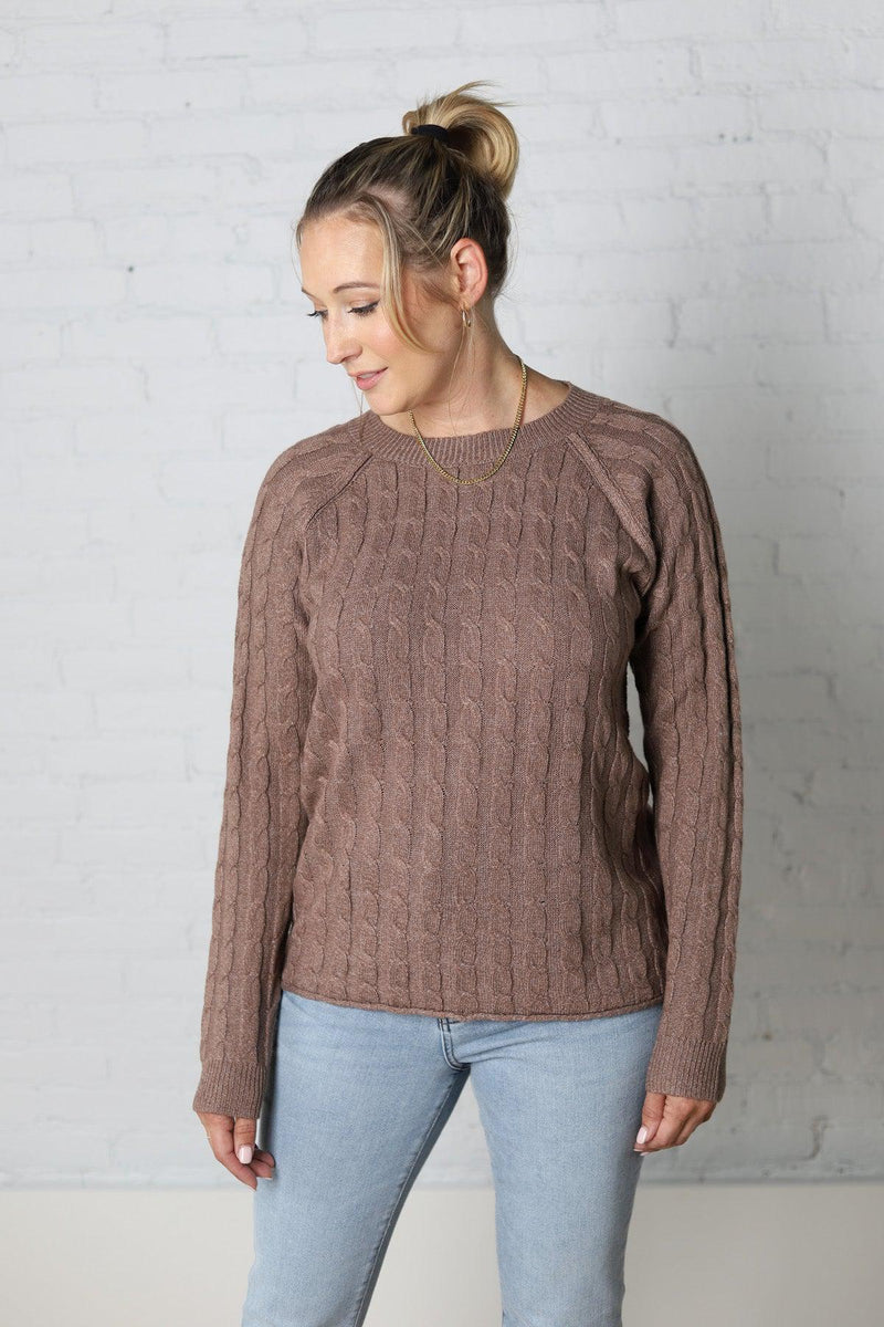 Lindyn Cappuccino Textured Sweater