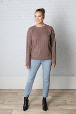 Lindyn Cappuccino Textured Sweater