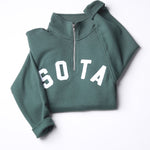Loft Midweight Unisex Quarter Zip - Alpine Green