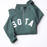 Loft Midweight Unisex Quarter Zip - Alpine Green