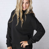 Logan Lounge Long Sleeve Turtleneck - Black