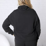 Logan Lounge Long Sleeve Turtleneck - Black