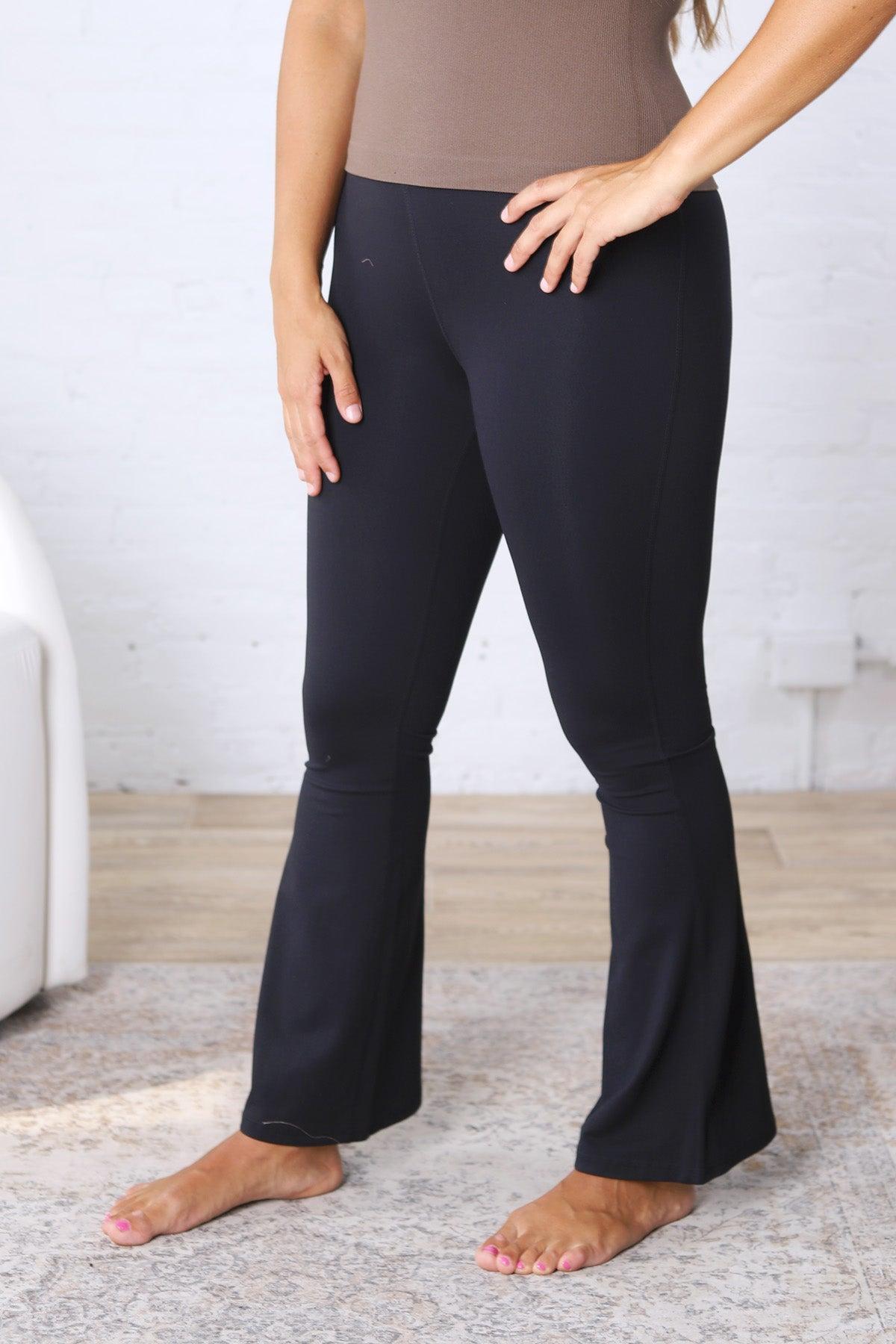 Lorelai Venice High-Waist Flare Legging - Black