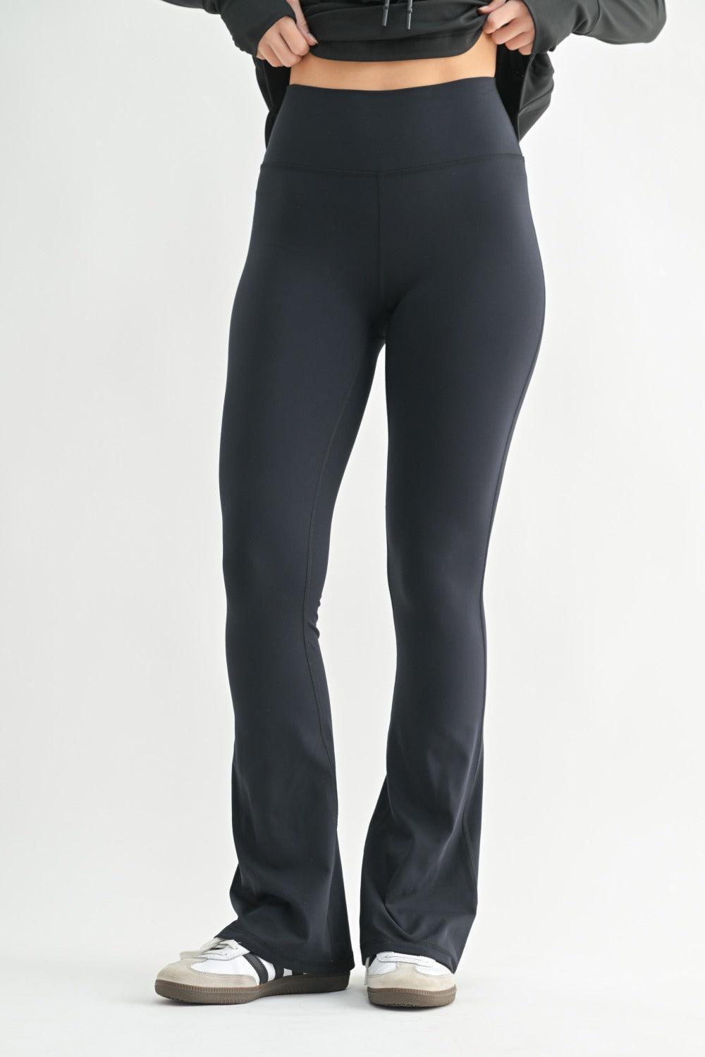 Lorelai Venice High-Waist Flare Legging - Black