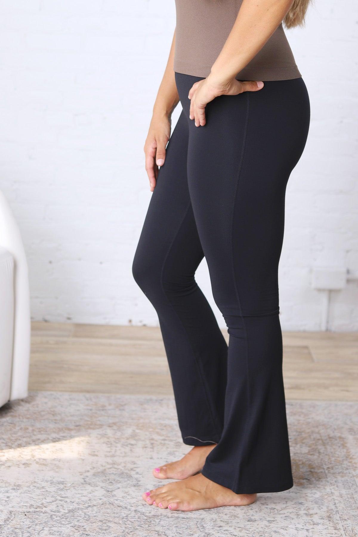 Lorelai Venice High-Waist Flare Legging - Black