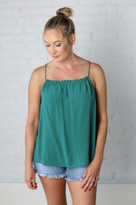 Lorie Straight Ruffle Neck Tied Top - Final Sale