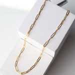 Lulu Layering Paperclip Necklace - Gold - Baubles + Bobbies