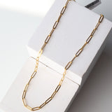 Lulu Layering Paperclip Necklace - Gold - Baubles + Bobbies