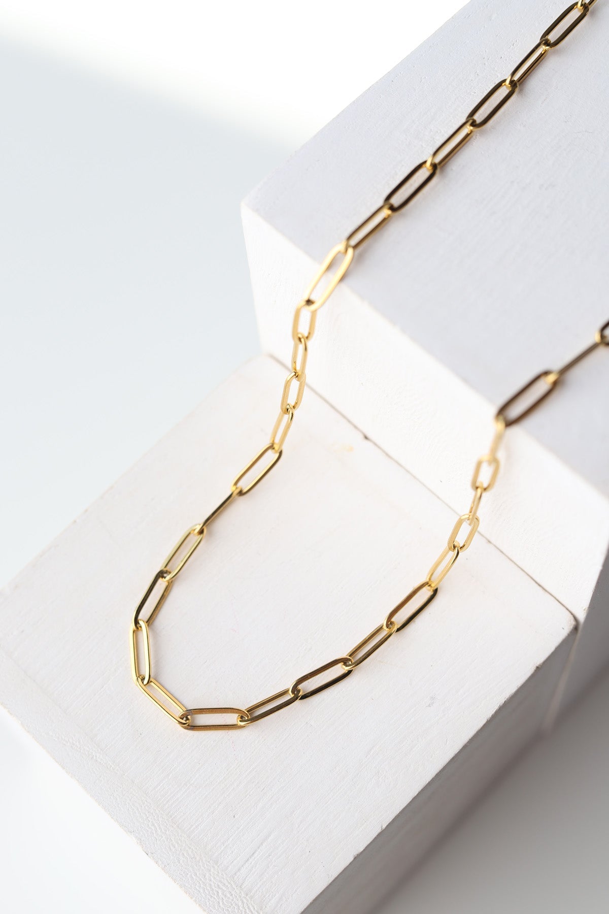 Lulu Layering Paperclip Necklace - Gold - Baubles + Bobbies