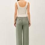 Lumi Linen Blend Wide Leg Pants - Spruce