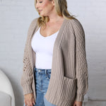 Luna Chunky Pointelle Cardigan