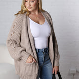 Luna Chunky Pointelle Cardigan