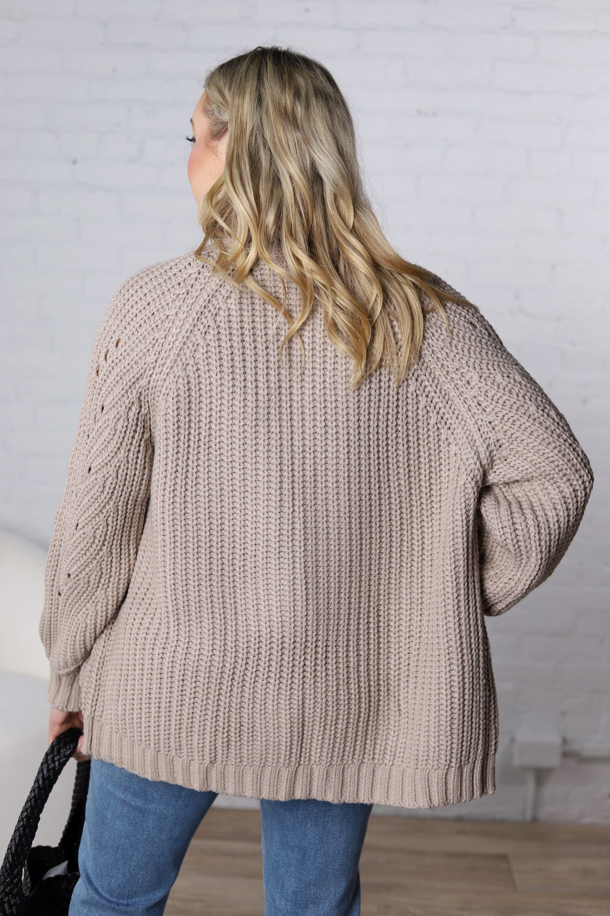 Luna Chunky Pointelle Cardigan