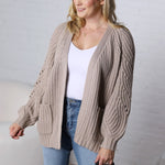 Luna Chunky Pointelle Cardigan