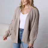 Luna Chunky Pointelle Cardigan