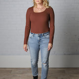 Luna Mid Rise Distressed Crop Straight by Vervet - Swing Jazz Wash - FINAL SALE