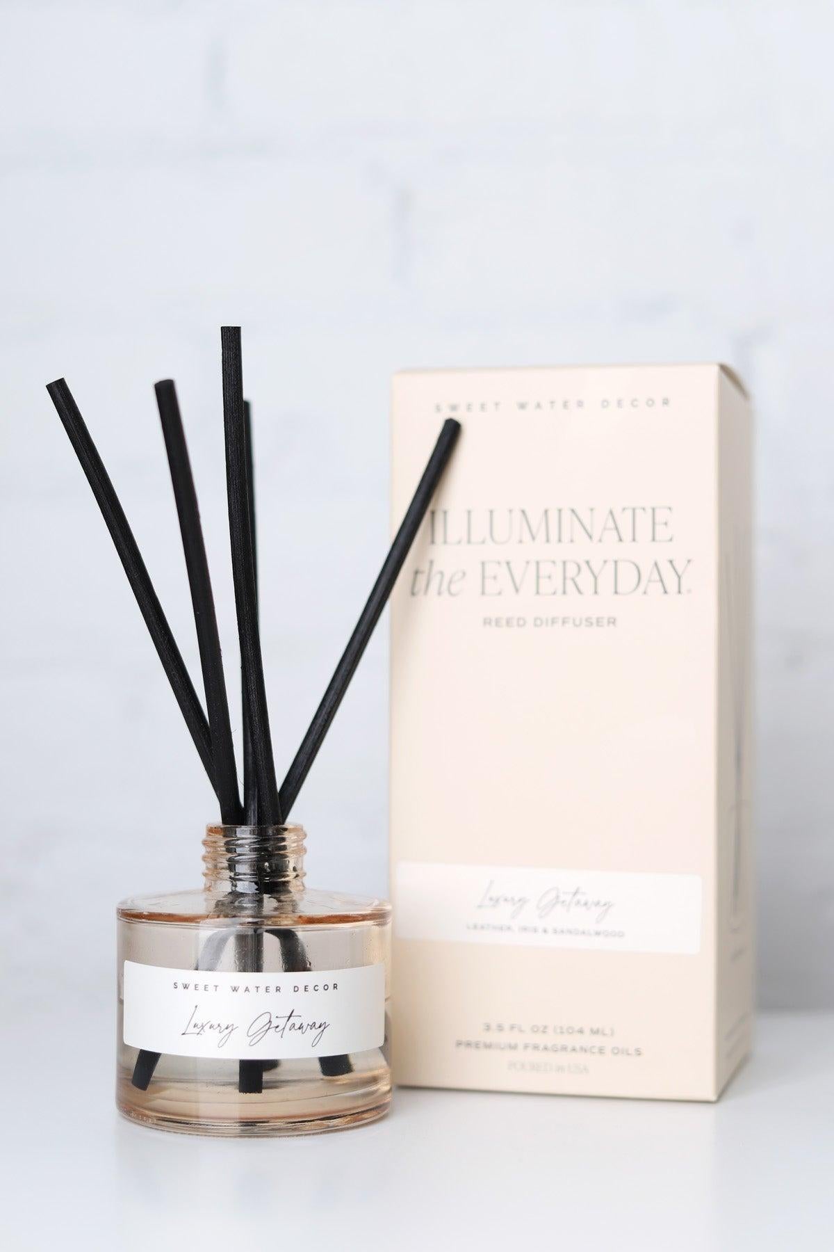 Luxury Getaway Reed Diffuser - Tinted Glass