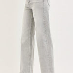 Lydia Light Grey Wide Leg Ankle Jeans – Risen Denim