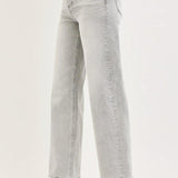 Lydia Light Grey Wide Leg Ankle Jeans – Risen Denim