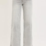 Lydia Light Grey Wide Leg Ankle Jeans – Risen Denim