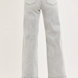 Lydia Light Grey Wide Leg Ankle Jeans – Risen Denim