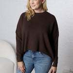 Lydian Waffle Textured Sweater - Cacao