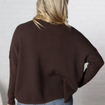 Lydian Waffle Textured Sweater - Cacao